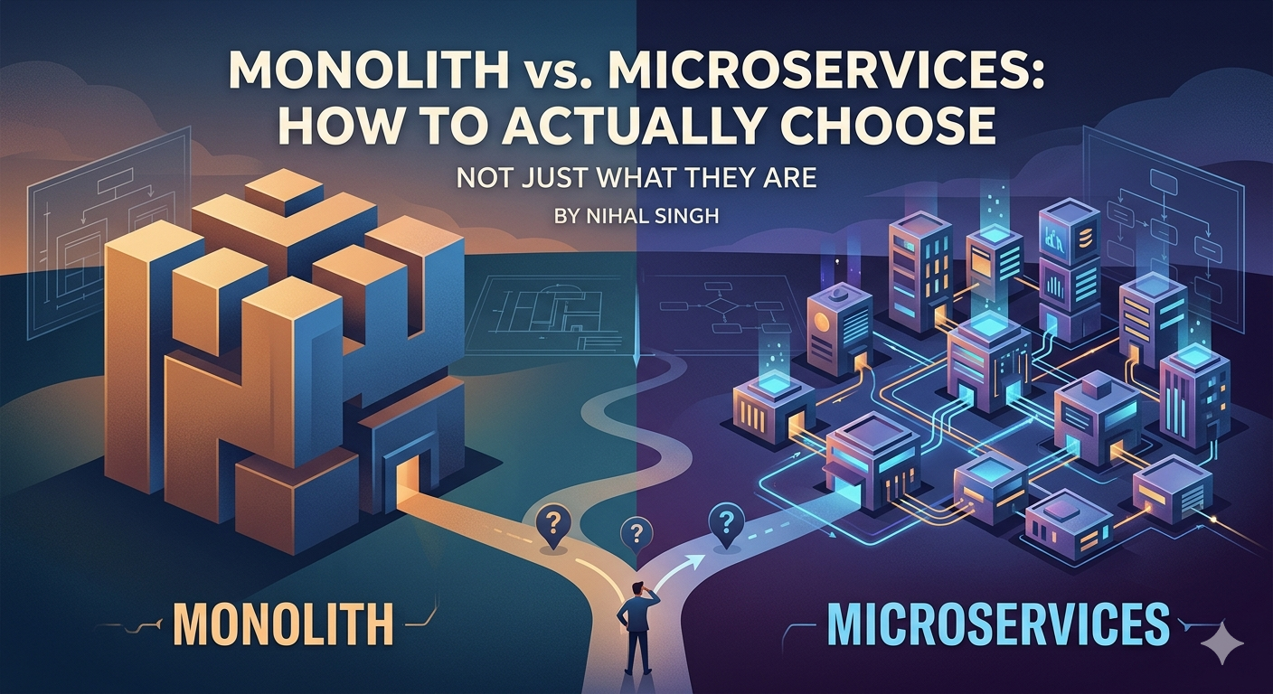Monolith vs Microservices: How to Actually Choose (Not Just What They Are)