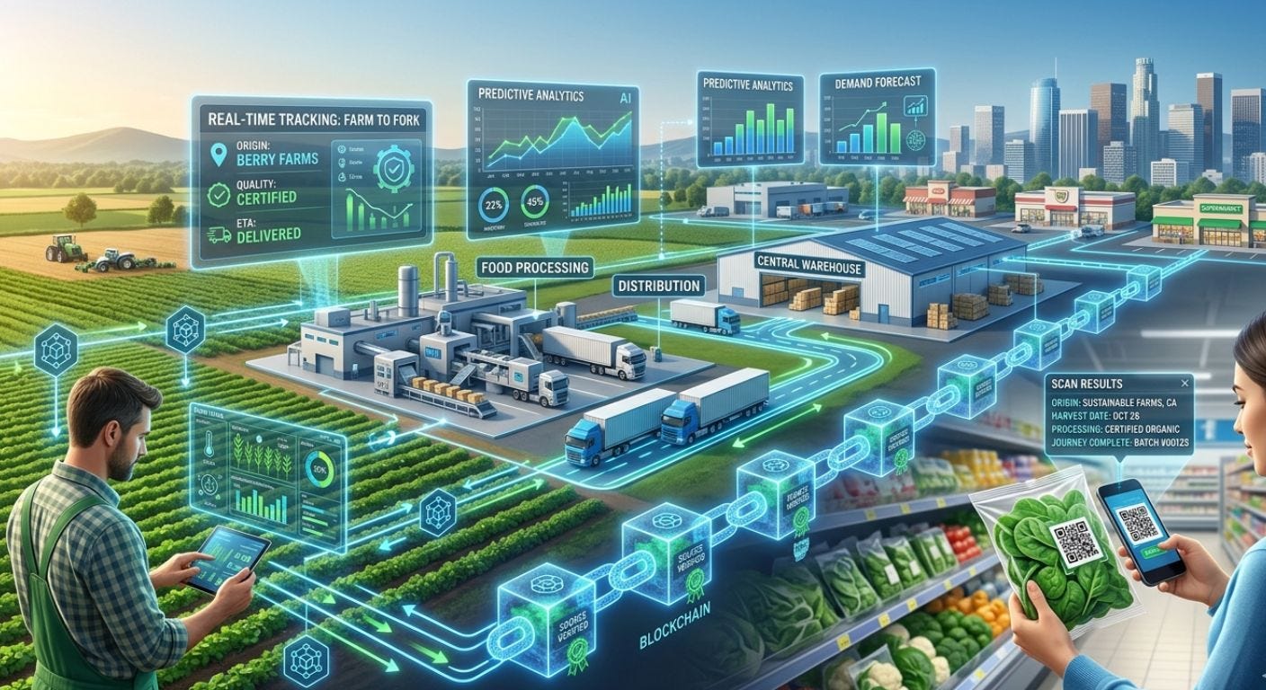 How AI and Blockchain Are Quietly Rewiring Supply Chains Through Food Traceability