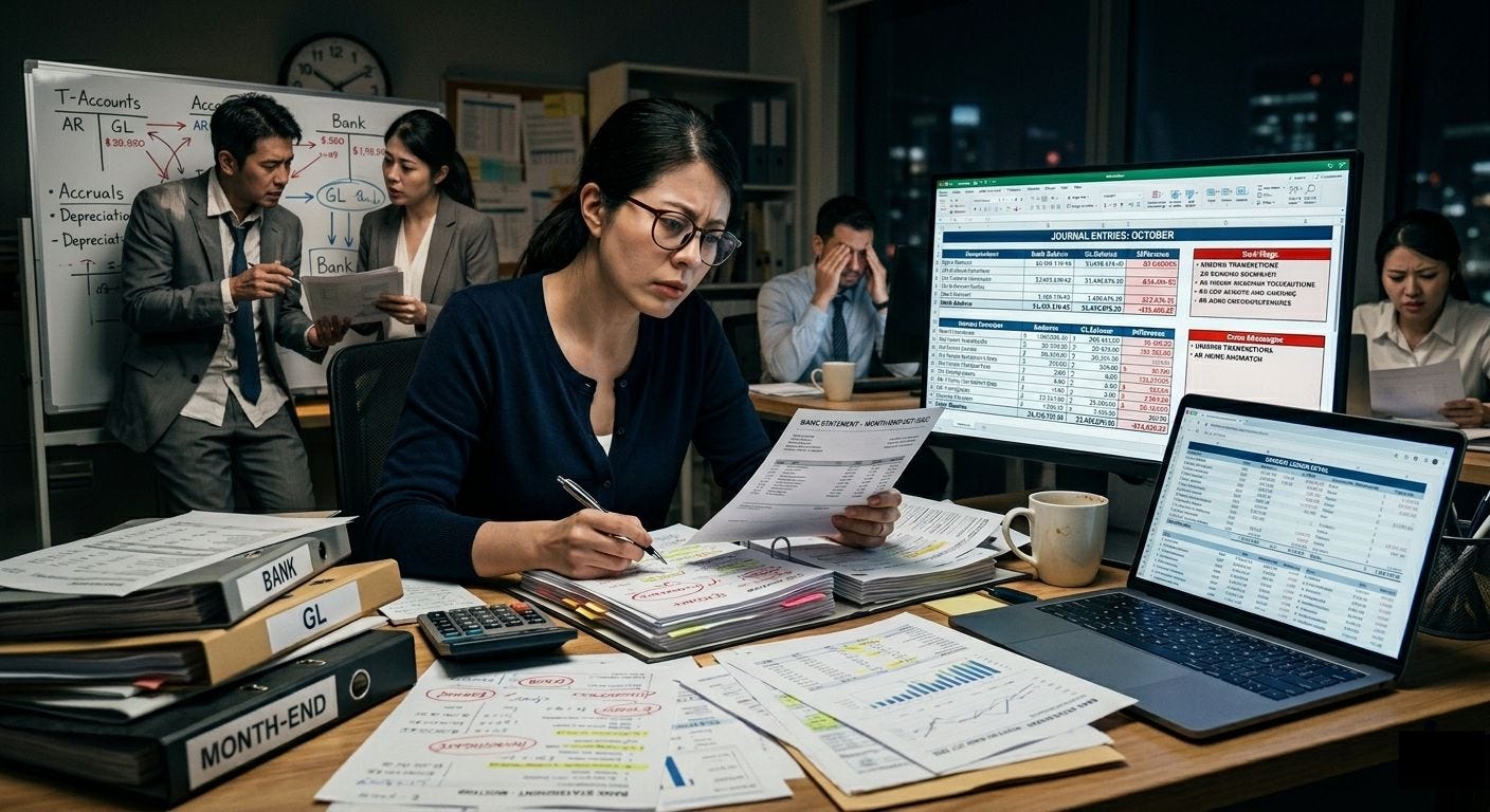 Why Reconciliation Breaks at Month-End: Common Errors Across Bank, GL, and AR