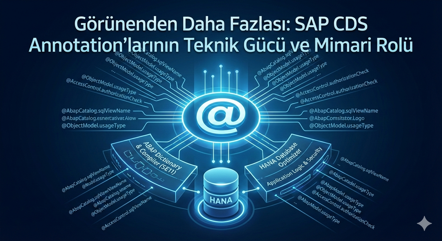 Görünenden Daha Fazlası: SAP CDS Annotation’larının Teknik Gücü ve Mimari Rolü