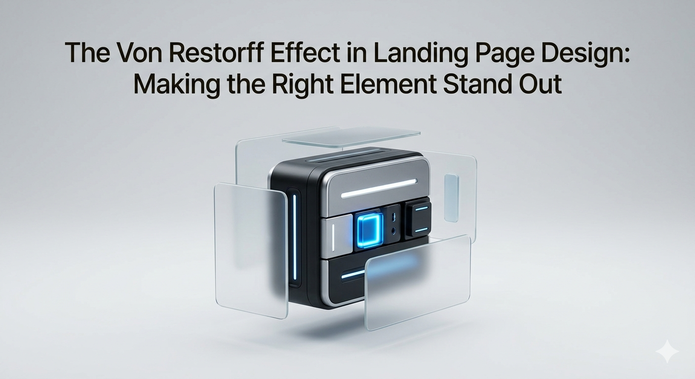 The Von Restorff Effect in Landing Page Design: Making the Right Element Stand Out