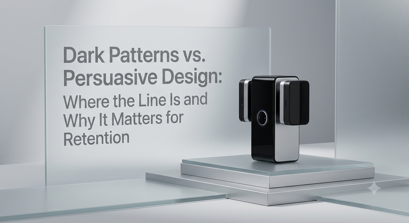 Dark Patterns vs. Persuasive Design: Where the Line Is and Why It Matters for Retention