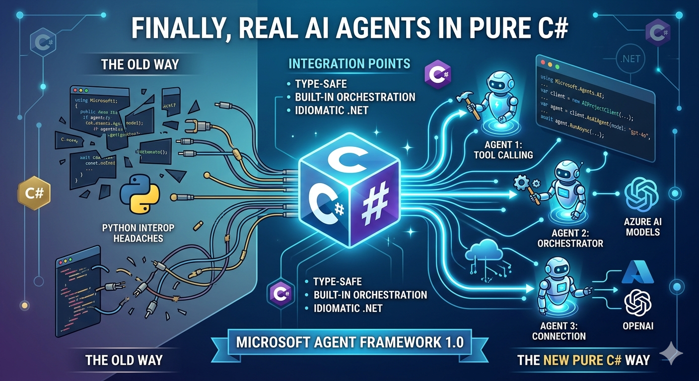 Microsoft Agent Framework 1.0: Finally, Real AI Agents in Pure C#