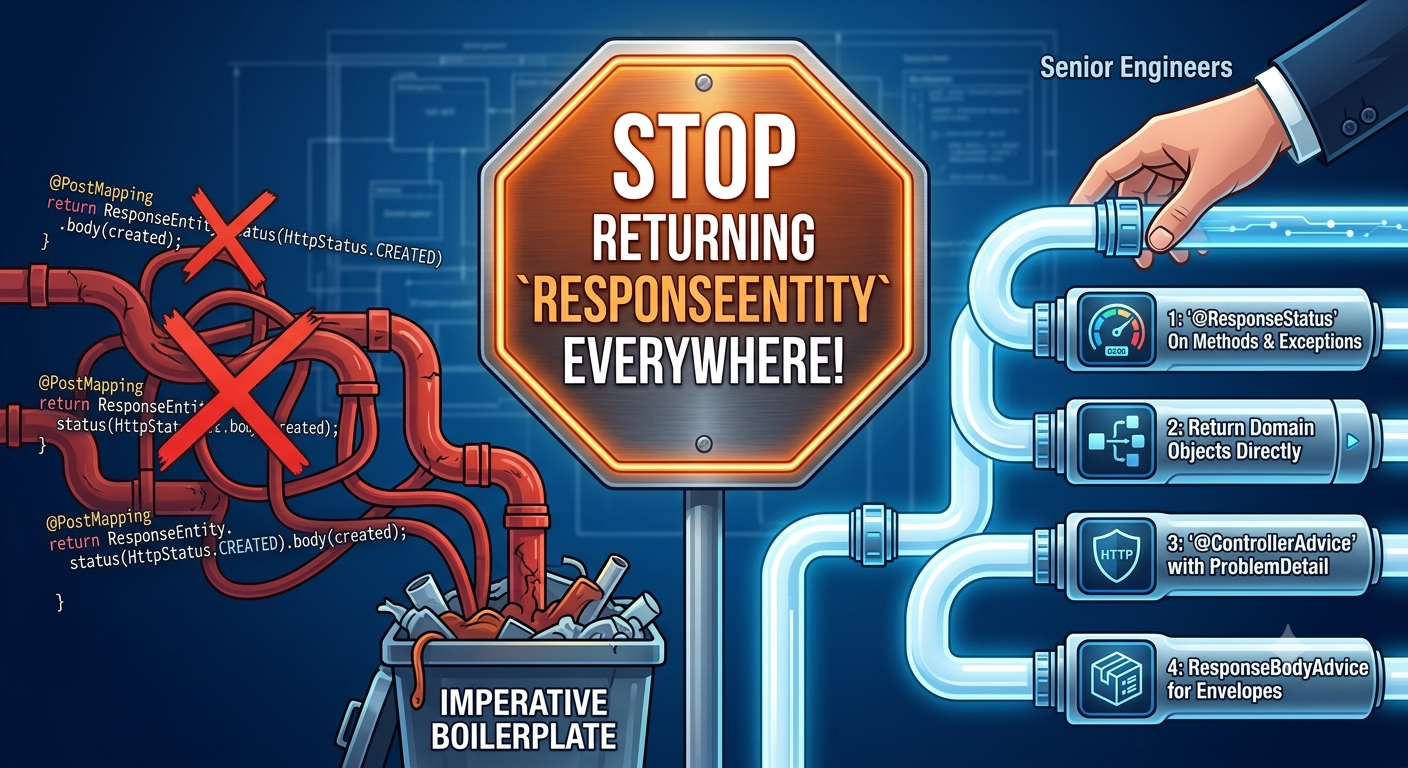 Stop Returning ResponseEntity Everywhere: 4 Declarative Patterns Senior Engineers Use Instead