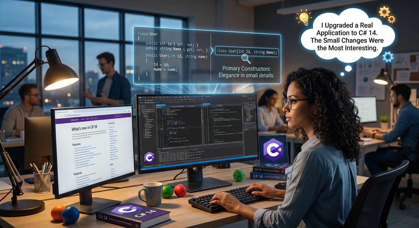 I Upgraded a Real Application to C# 14. The Small Changes Were the Most Interesting