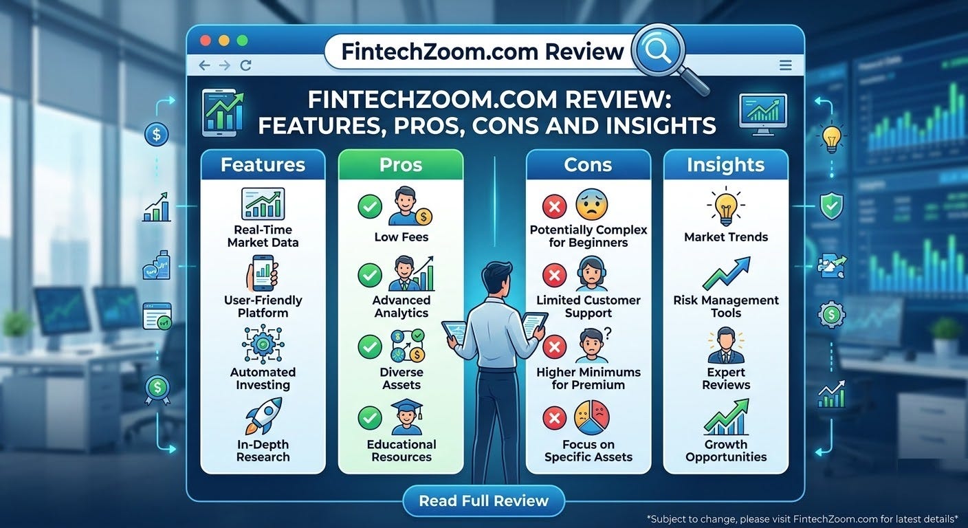 FintechZoom.com Review: Features, Pros, Cons and Insights