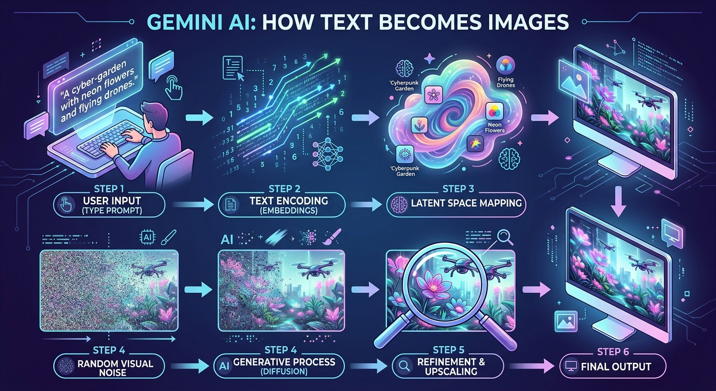 Inside Gemini AI: The Step-by-Step Process of AI Image Generation
