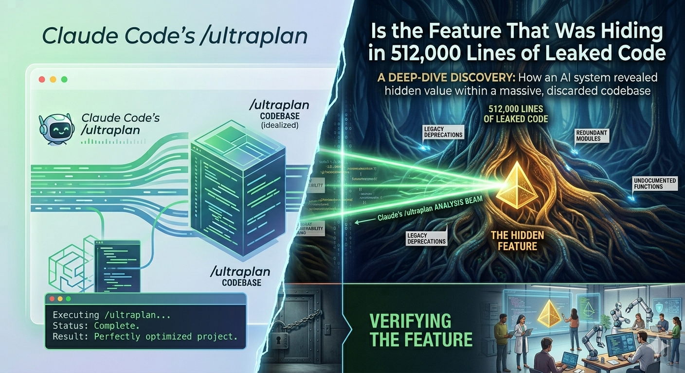 Claude Code’s /ultraplan Is the Feature That Was Hiding in 512,000 Lines of Leaked Code