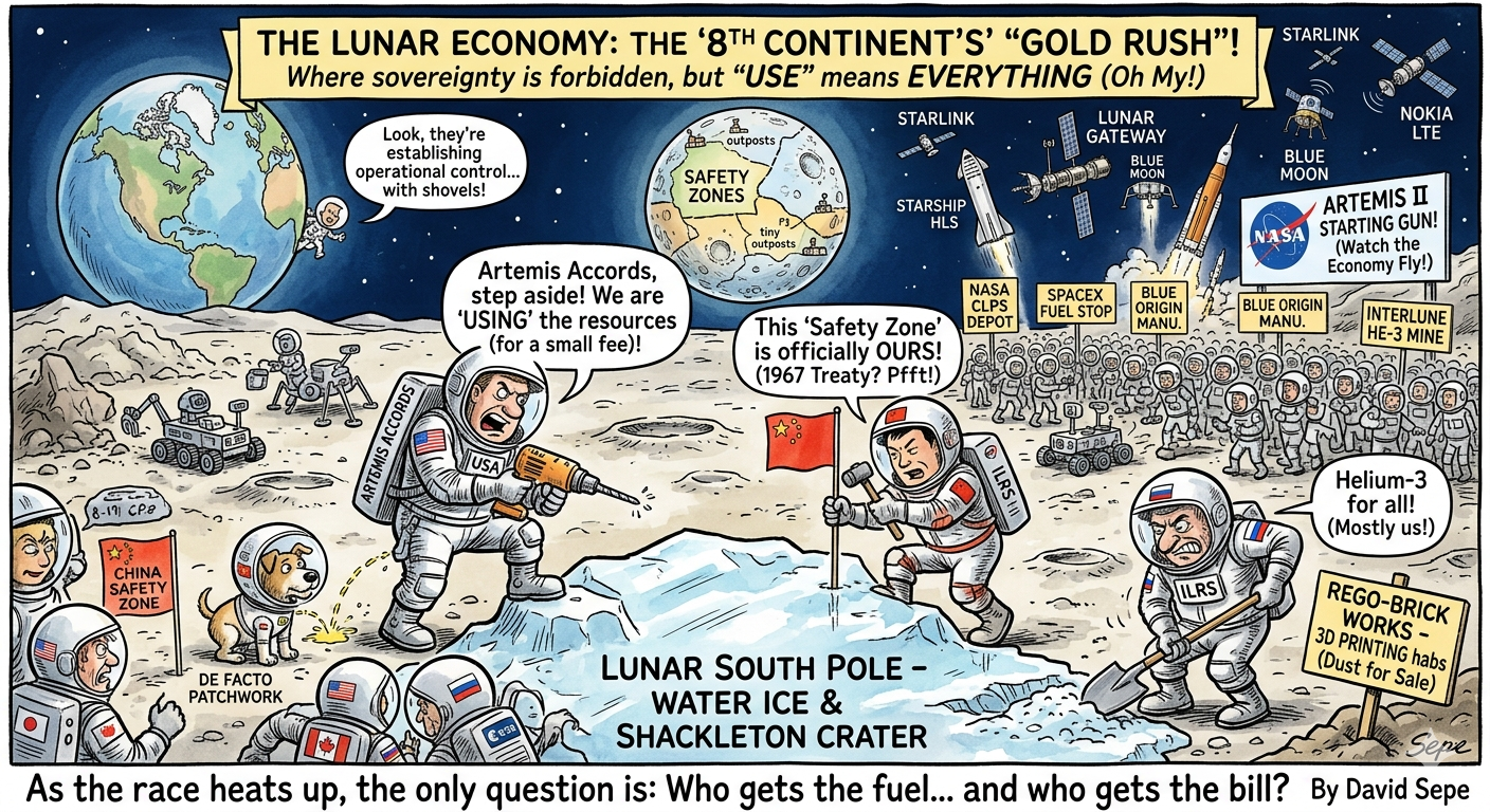 The Lunar Economy 8th Continent and Lunar Sovereignty Oh My!