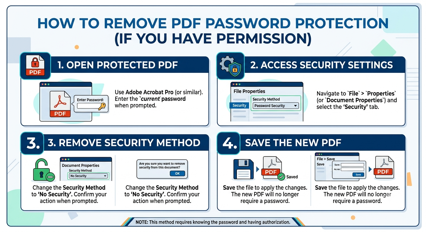 How to Remove Password Protection From a PDF (If You Have Permission)