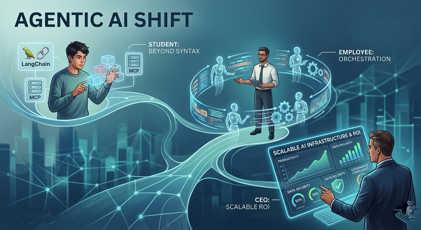 The Shift to Agentic AI: What Students, Employees, and CEOs Need to Do Next