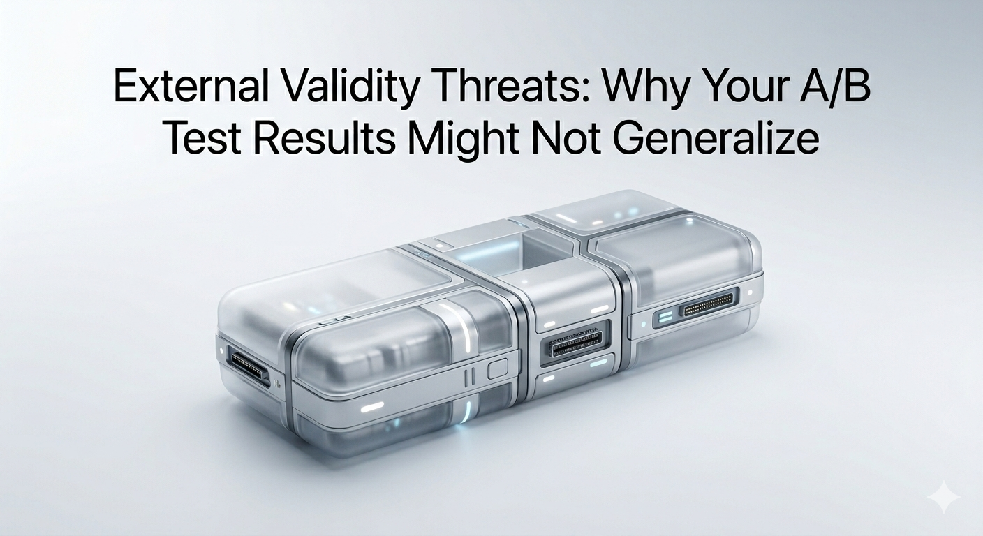 External Validity Threats: Why Your A/B Test Results Might Not Generalize