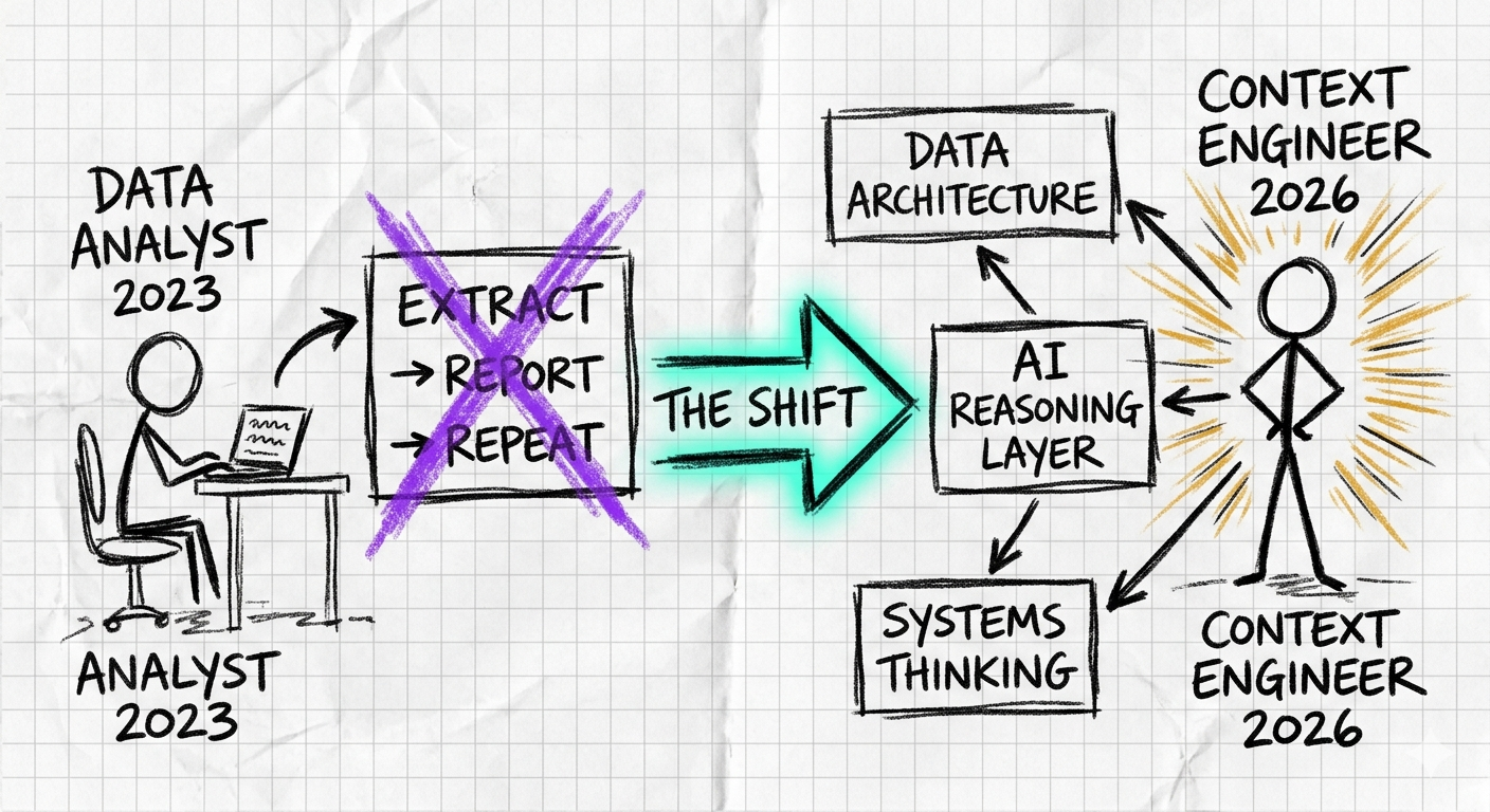 Your Job Title Says Data Analyst. The Market Now Wants a “Context Engineer.” Here’s the Difference.