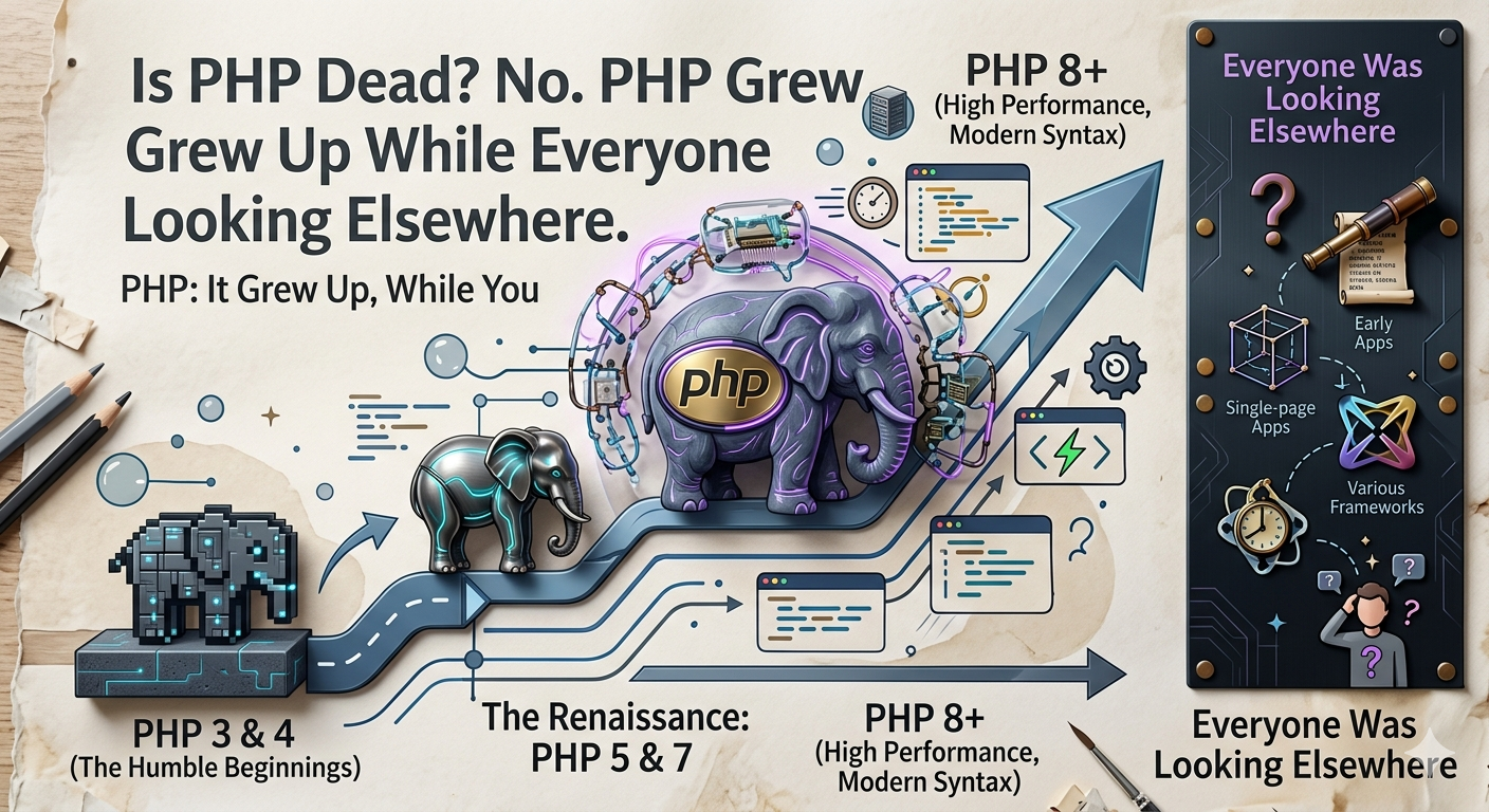 PHP Is Dead? No. PHP Grew Up While Everyone Was Looking Elsewhere.