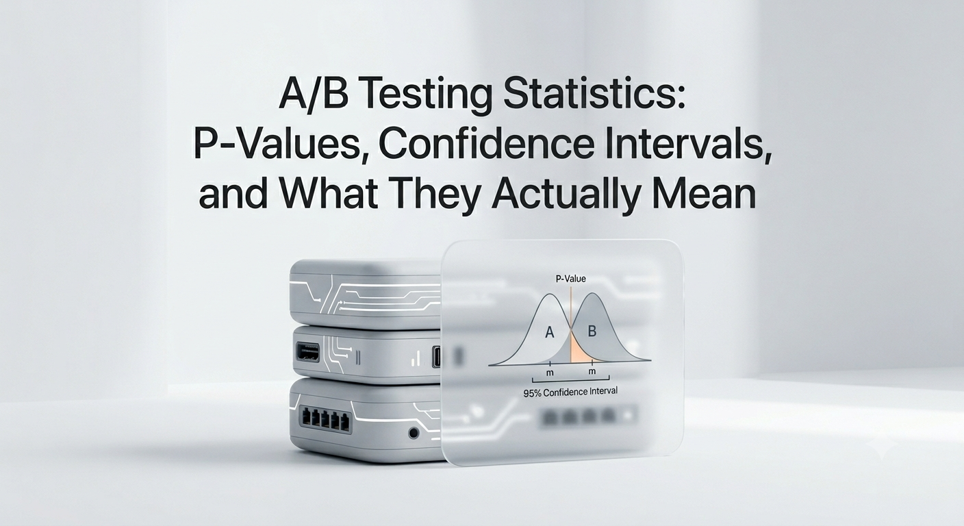 A/B Testing Statistics: P-Values, Confidence Intervals, and What They Actually Mean