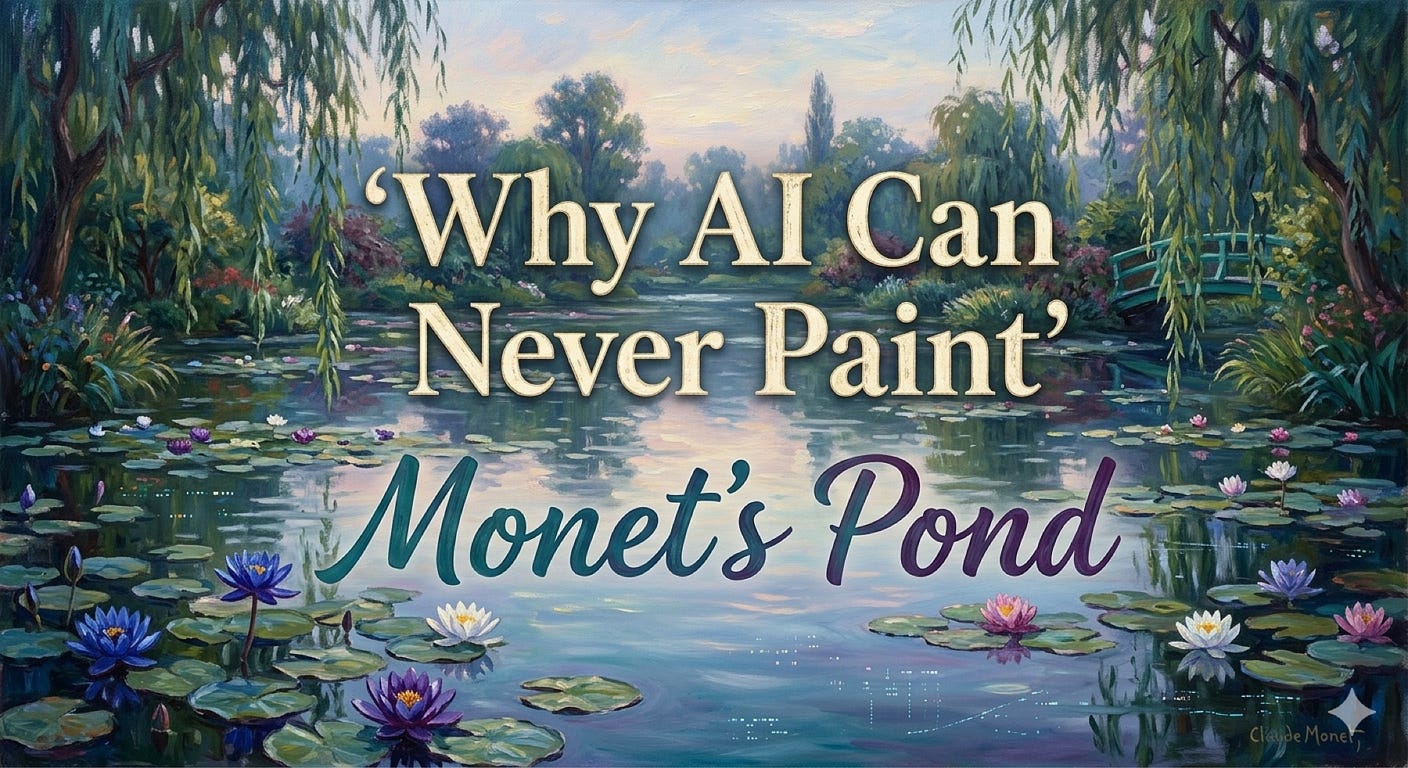 Why AI Can Never Paint Monet’s Pond