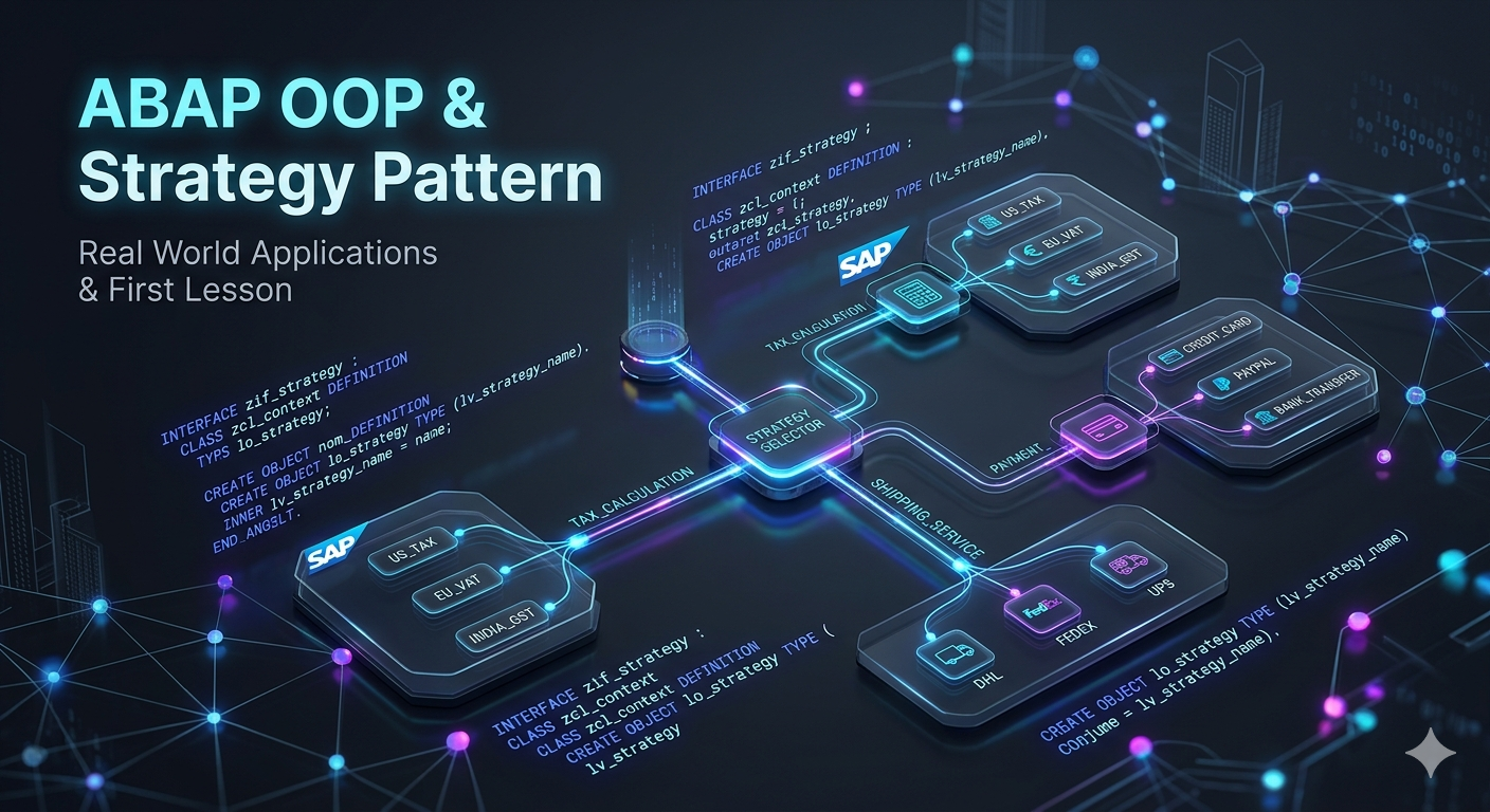 Mastering the Strategy Pattern in ABAP OOP: A Real-World Architecture Guide