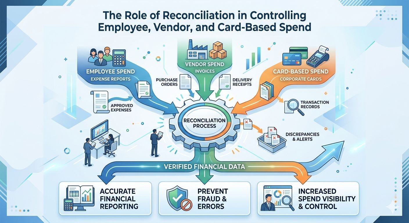 The Role of Reconciliation in Controlling Employee, Vendor, and Card-Based Spend