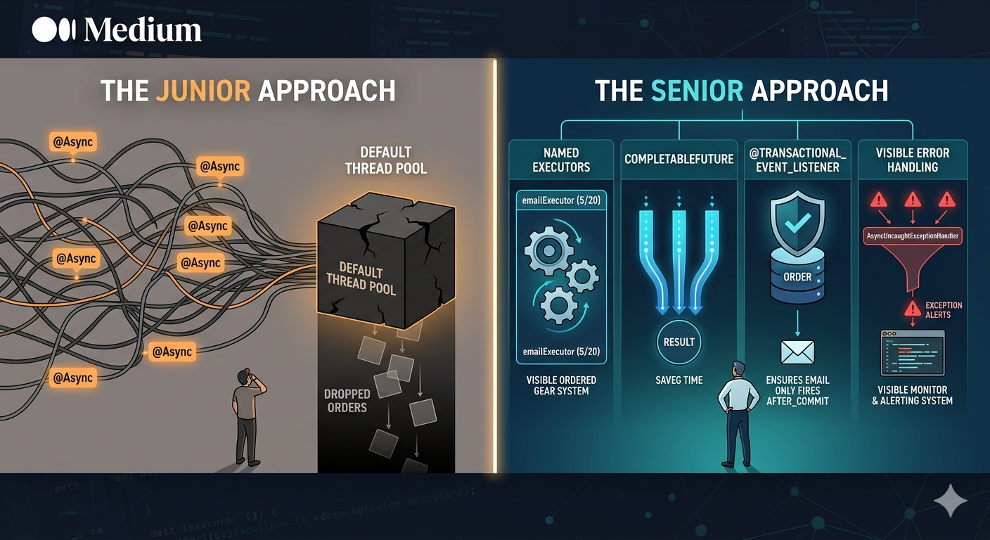 Junior Devs Use @Async. Senior Devs Use These 4 Concurrency Patterns Instead