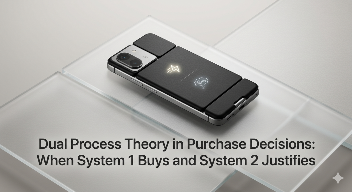 Dual Process Theory in Purchase Decisions: When System 1 Buys and System 2 Justifies