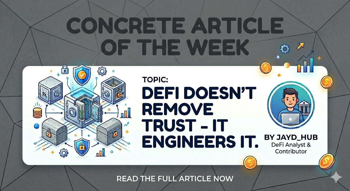 DeFi Doesn’t Remove Trust — It Engineers It