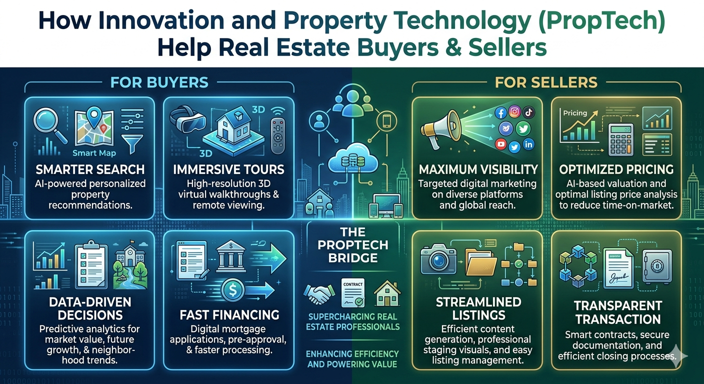 How Innovation and Property Technology (PropTech) Help Real Estate Buyers & Sellers