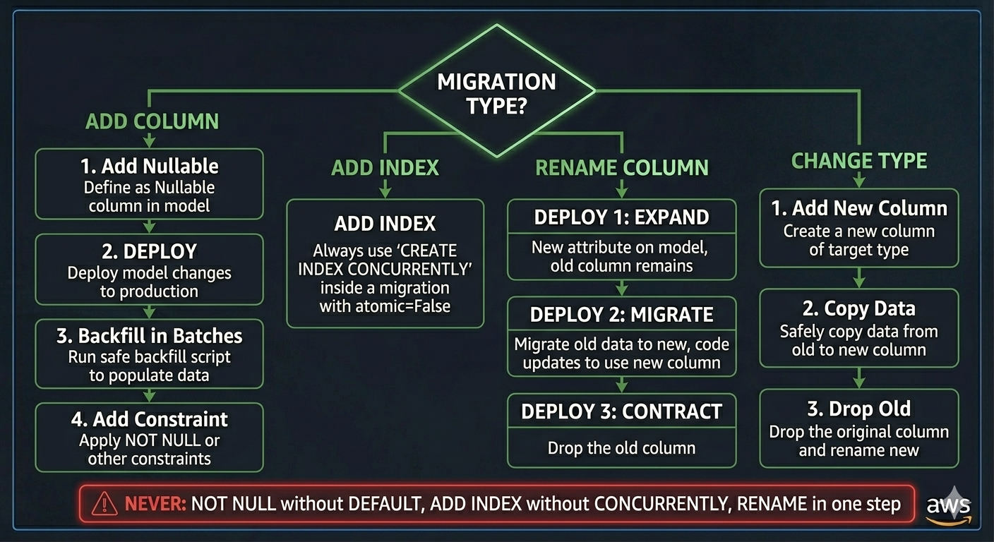 Database Migrations in Production: Zero-Downtime Strategies for Live Django Applications