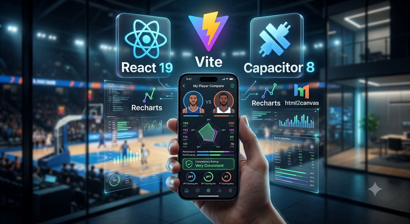 Sports Analytics Meet Hybrid Mobile: Building a Player Compare App with React and Capacitor