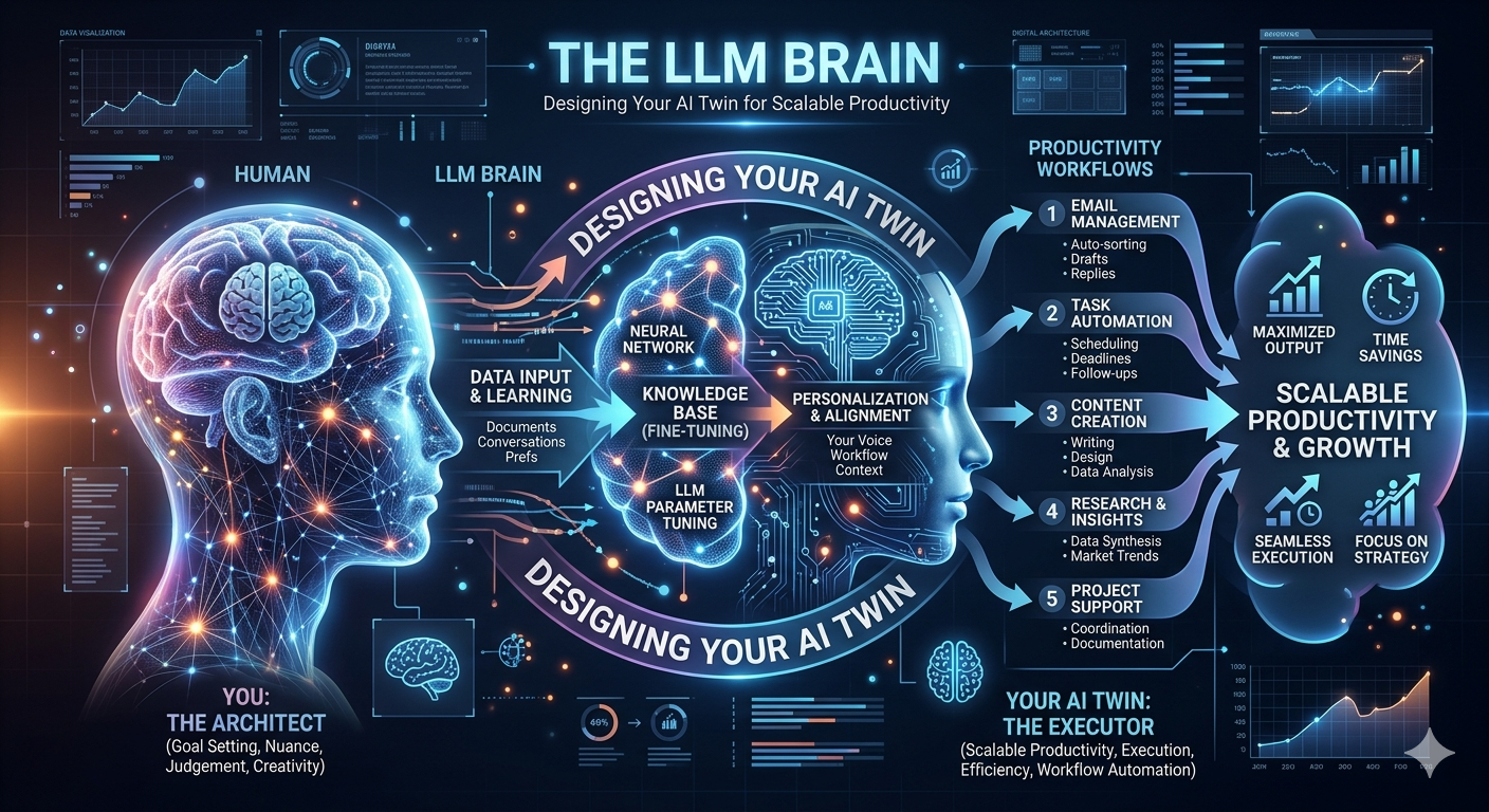 The LLM Brain: Designing Your AI Twin for Scalable Productivity