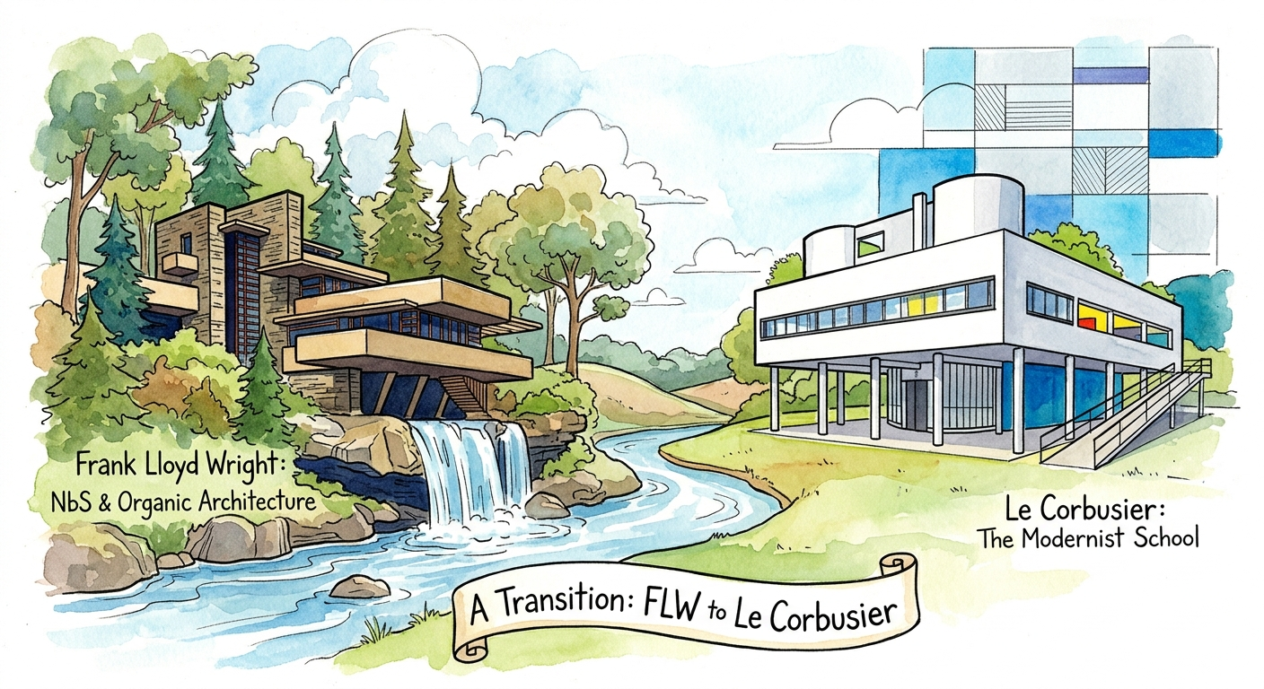 From Frank Floyd Wright to Le Corbusier