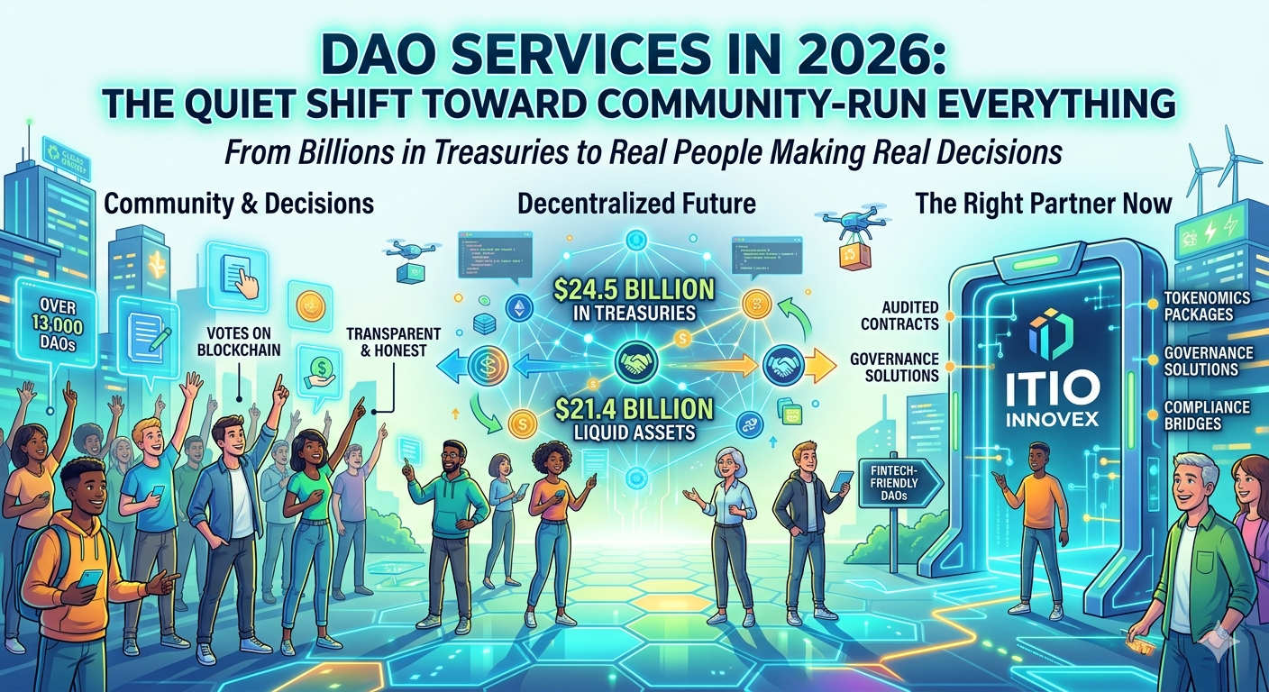 DAO Services in 2026: The Quiet Shift Toward Community-Run Everything And Why ITIO Innovex Feels…