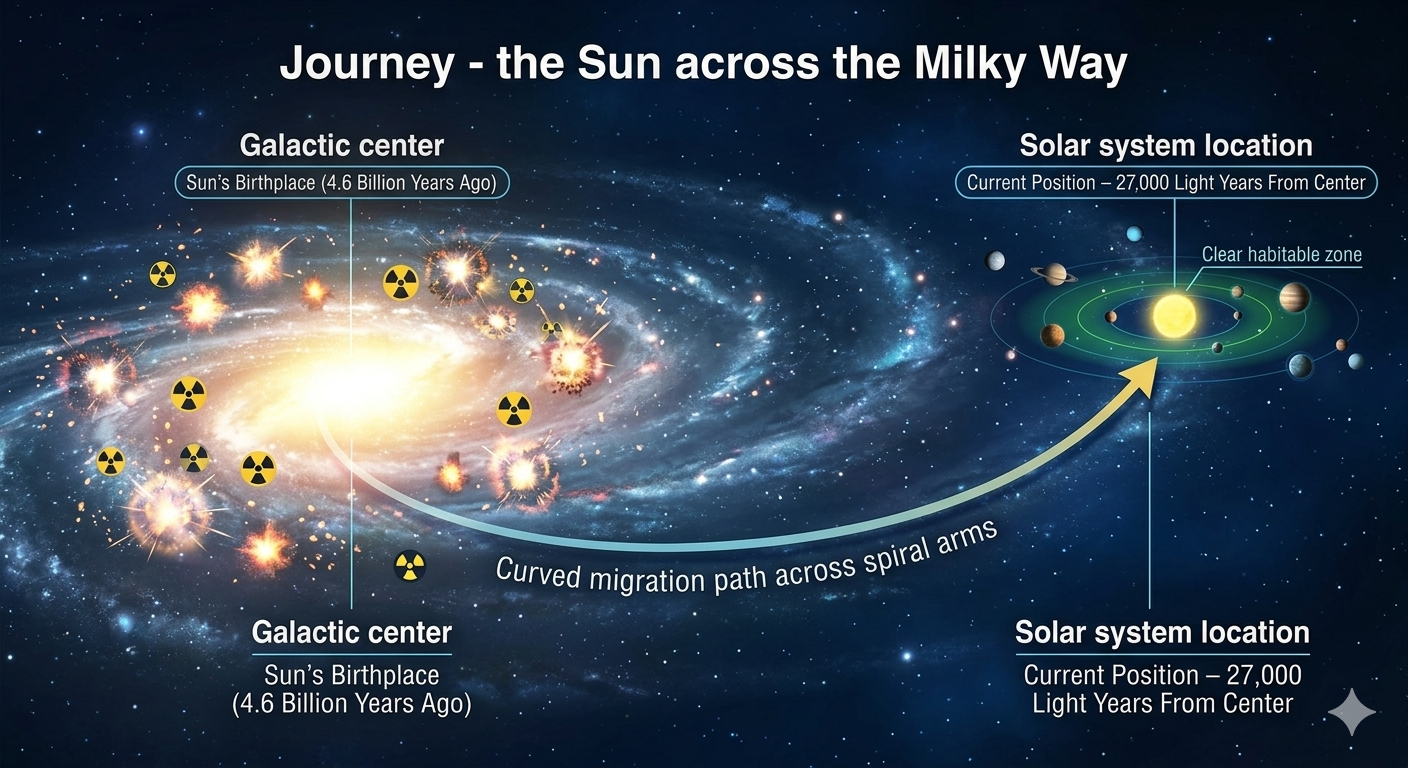 The Sun May Have Crossed the Milky Way — And That Might Explain Life o