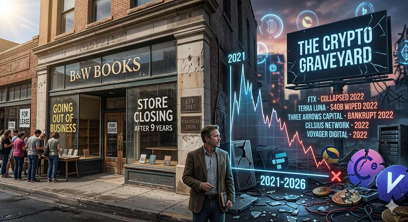The Crypto Graveyard: Why Web3 Startups Die Faster Than Retail Stores