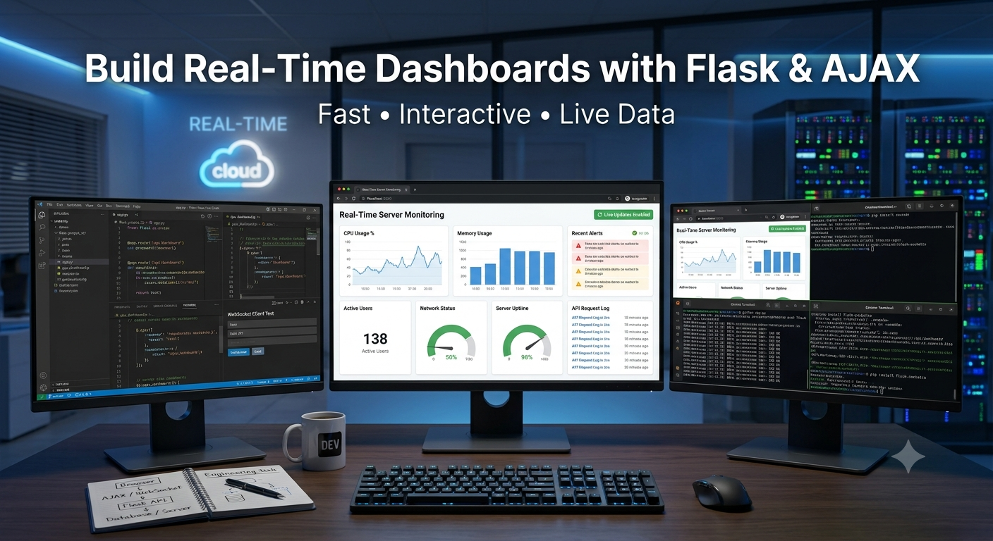 How to Build Real-Time Dashboards with Flask & AJAX (Step-by-Step Guide)