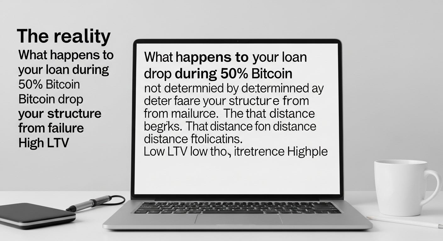 What Happens to Your Crypto Loan When Bitcoin Drops 50% — A Structural Breakdown of LTV Risk