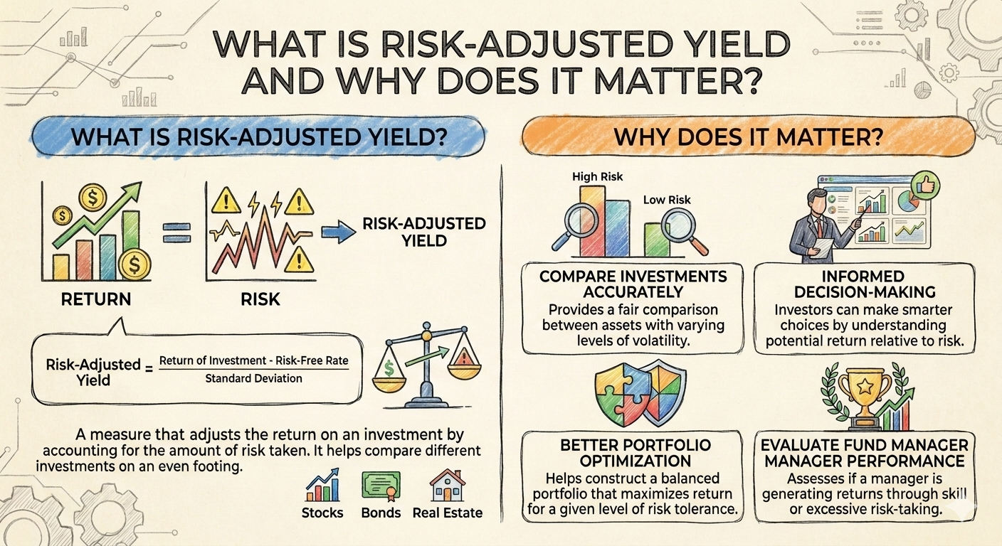 What Is Risk-Adjusted Yield and Why Does It Matter for most of DeFi’s history yield has been…