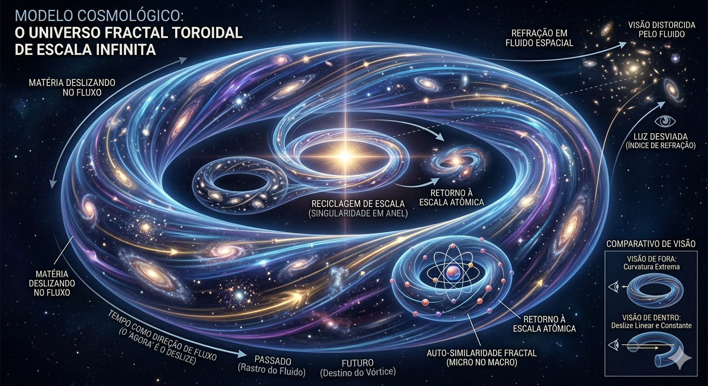 The Fractal-Toroidal Tokamak Universe — Mass Invariance and Spatial Re