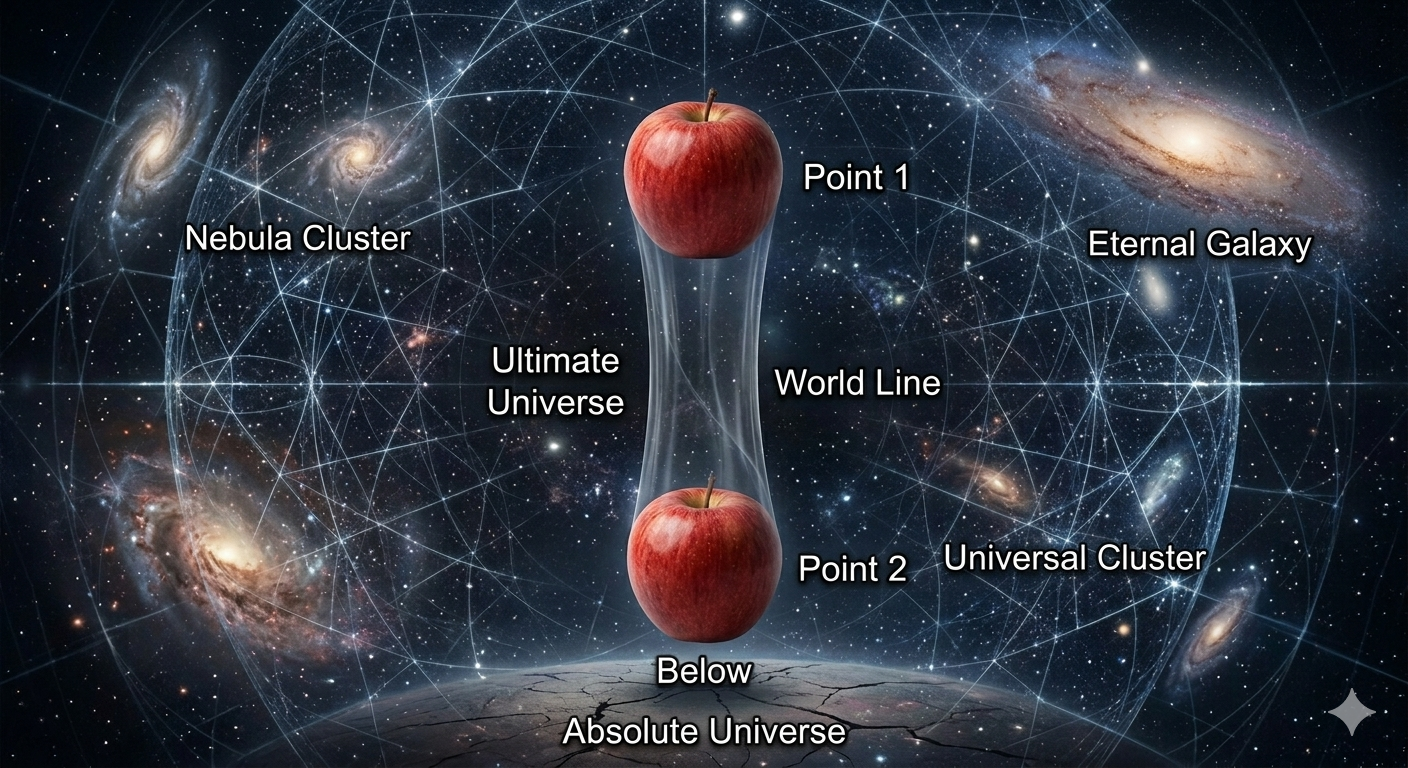 Thought Experiment: Two Apples at Once – Stripping Existence of Time