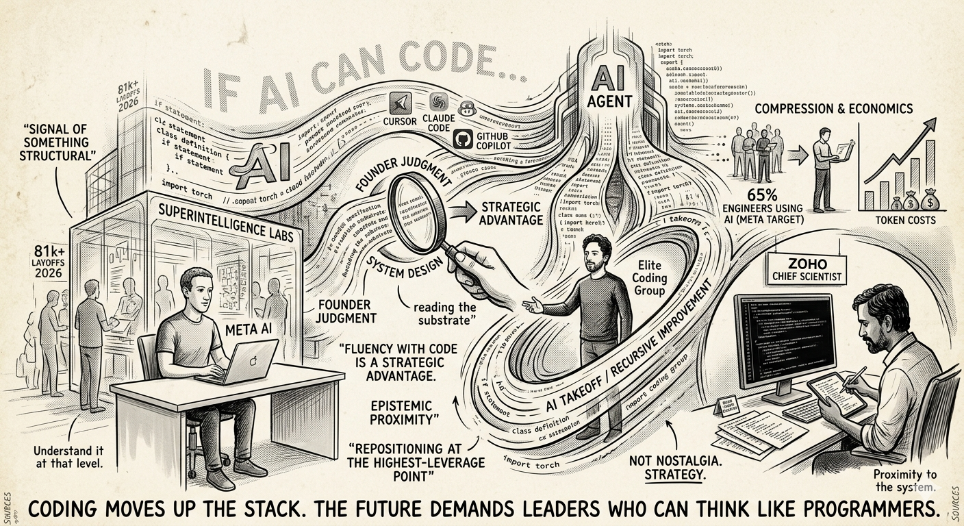 If AI Can Code,Why Are Big‑Tech Founders Coding Again?