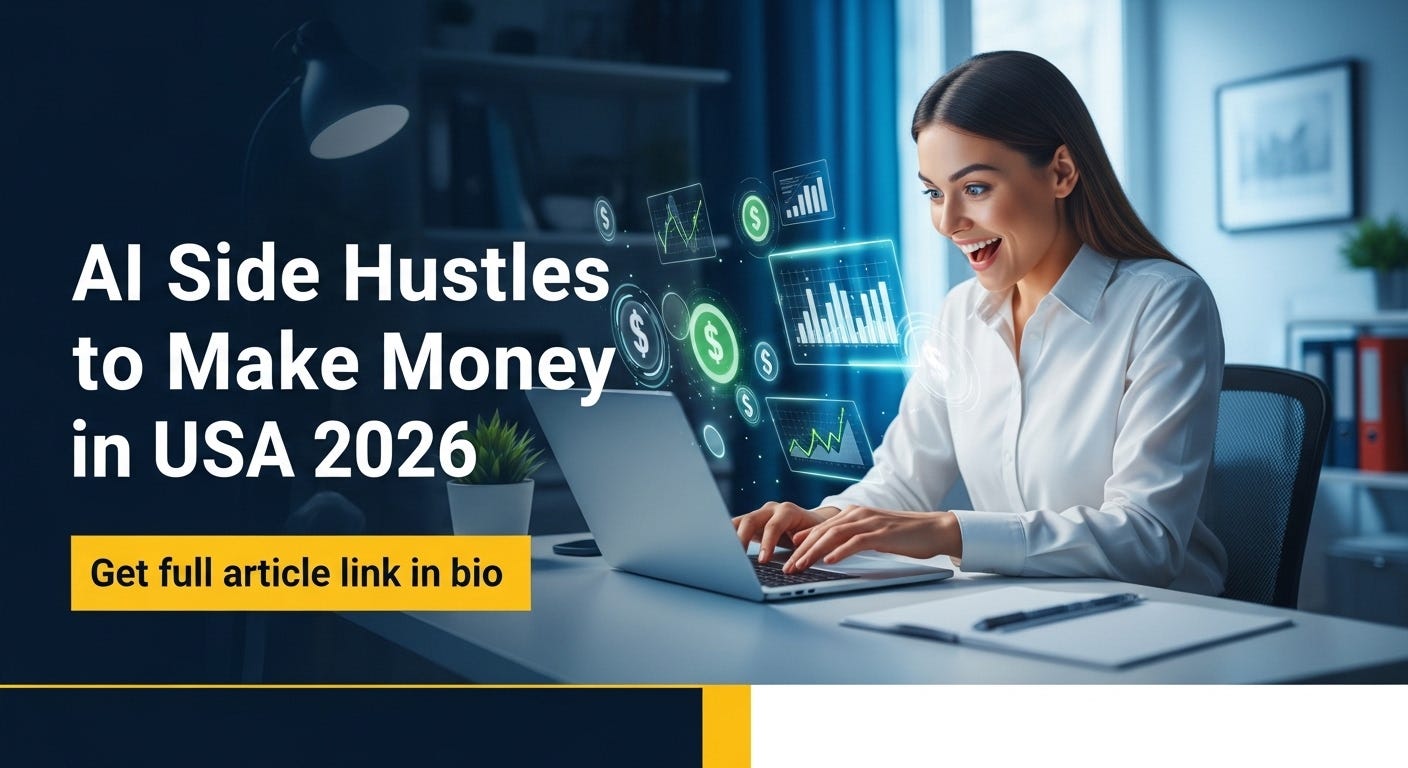 Top AI Side Hustles to Make Money in USA 2026