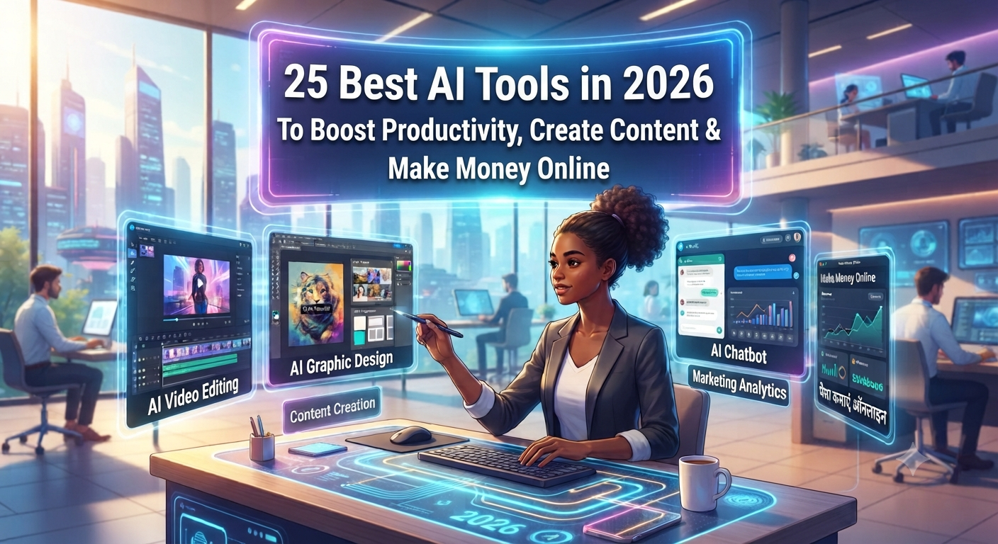 25 Best AI Tools in 2026 to Boost Productivity, Create Content & Make Money Online
