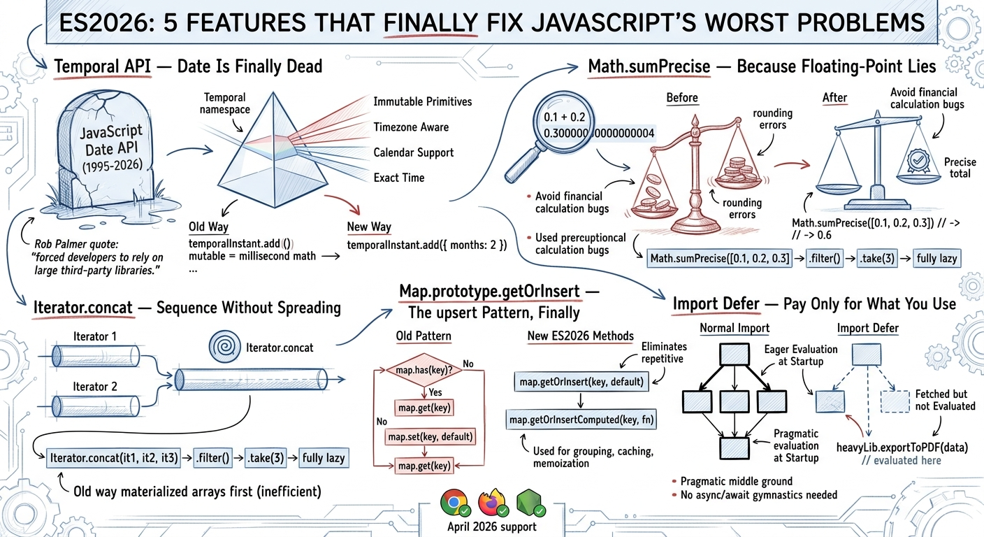 ECMAScript 2026: 5 Features That Finally Fix JavaScript’s Worst Problems