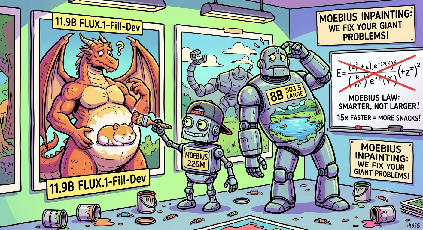 Moebius: The Image Inpainter Model That Beats 50x Of Its Size
