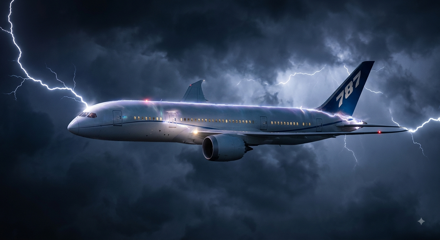 Lightning humanity’s nightmare but an airplane’s pushover-