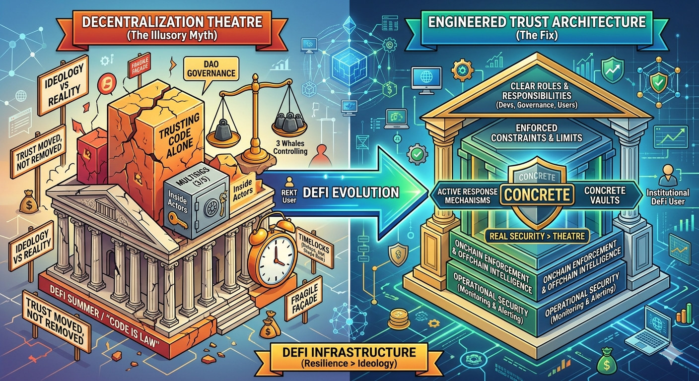 **The Big DeFi Lie: Why “Trustless” is a Trap (And How We Fix It)**
