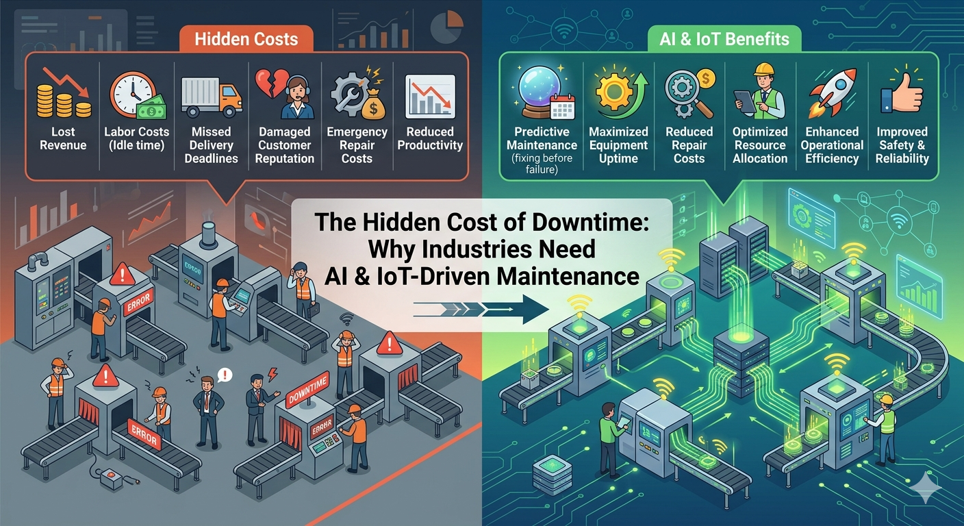 The Hidden Cost of Downtime: Why Industries Need AI & IoT-Driven Maintenance