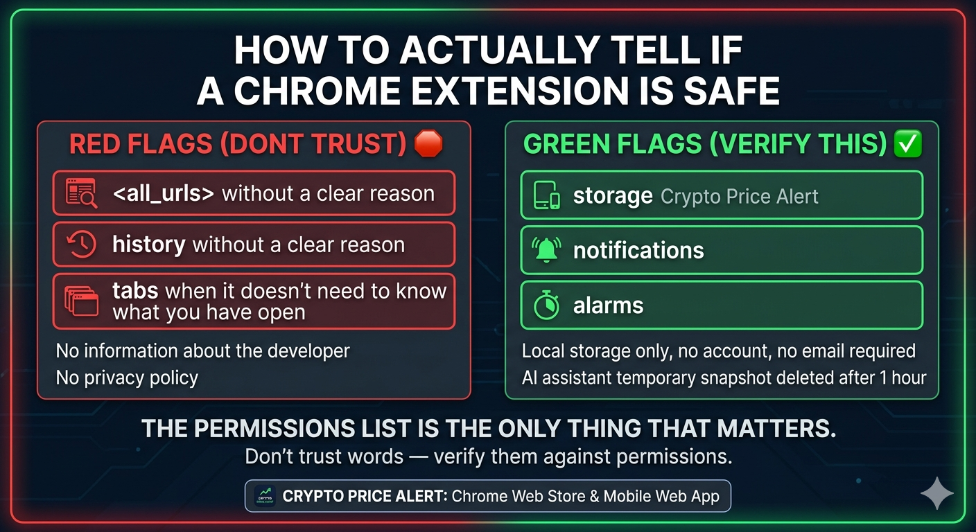 How to actually tell if a Chrome extension is safe — and why I built mine with privacy first