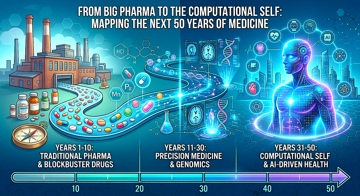 From Big Pharma to the Computational Self: Mapping the Next 50 Years of Medicine