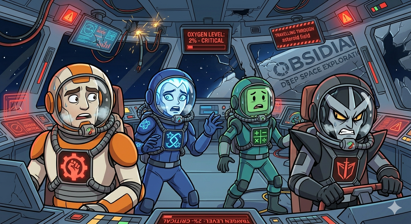 AI Wars I: Obsidian Space Station Scarcity Simulation