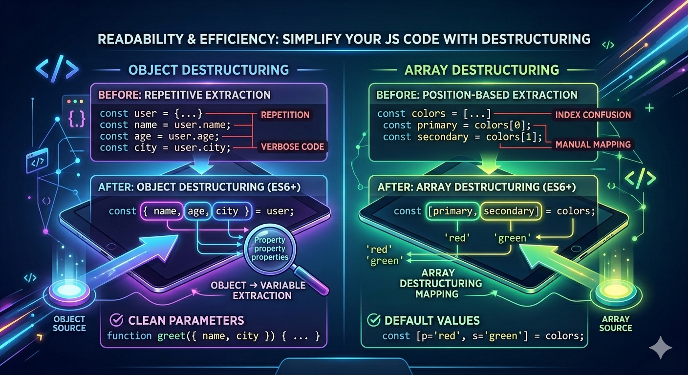Stop Writing Repetitive Code: Master Destructuring in JavaScript